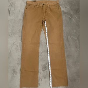 Mens J Brand Kane Slim Straight Jeans Brown 100% Cotton